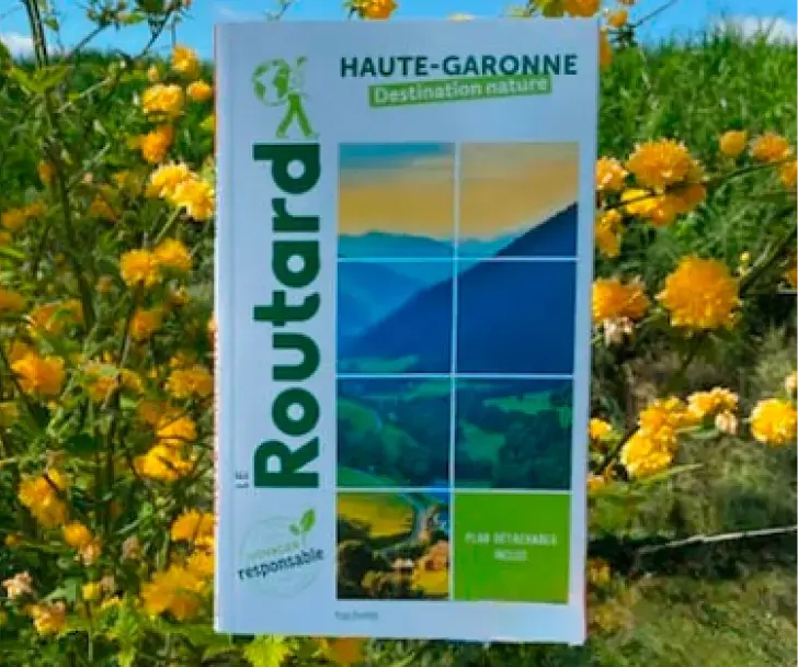 Photo du guide routard destination nature Haute Garonne 2023 dans lequel La Ferme de Menoun est recommandé.